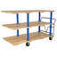 Chariot utilitaire triple plateforme