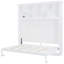 Grand lit en blanc avec tablettes supérieures et - Gain de place pour les chambres d'amis Amalgames de matelas confortables sans tablettes