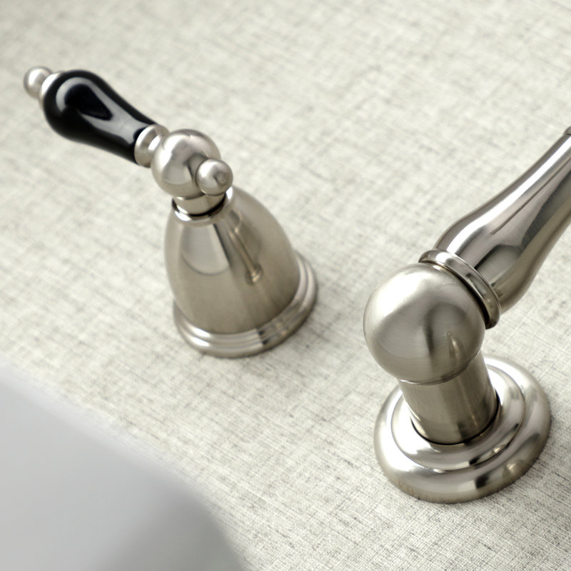 Kingston Brass Duchess Two-Handle Wall Mount Bathroom Faucet, Brushed Nickel