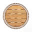 Table d'appoint en bois d'acacia avec base en corde-126493863