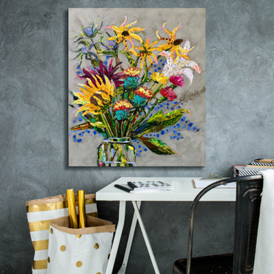 «Flowers For Minnesota» par St Hilaire Elizabeth, art mural sur toile
