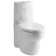 Empress Bouquet™ Saile® Design On Saile One-Piece Elongated Dual-Flush Skirted Toilet with Top Actuator and Saile Quiet-Close Toilet Seat with Quick-Release Functionality