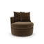 Fauteuil rembourré pivotant Dara Harlow-125810320