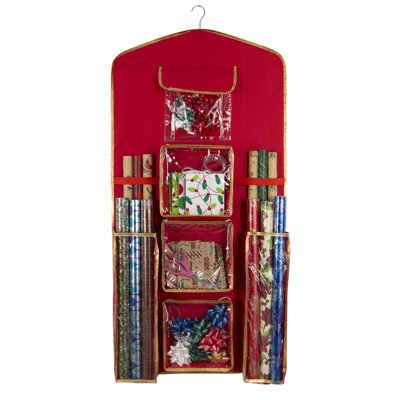 Rangement de papier cadeau suspendu