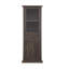 Armoire de style rétro avec amplement d'espace pour le salon - Élégantes décorations de bureau brun
