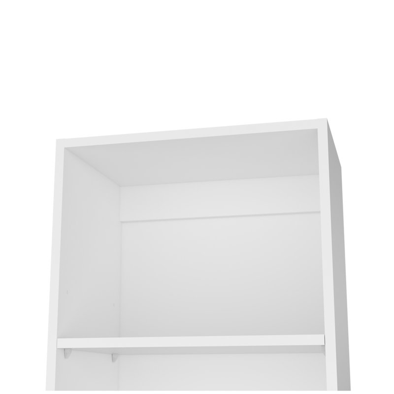 Bibliothèque Sutton, Blanc, (5 tablettes) H 71,1 po x l 17,72 po x P 11,77 po