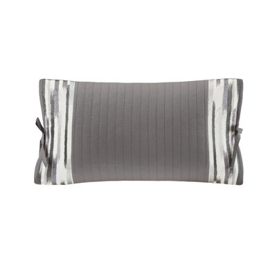 N Natori Hanae Embroidered Cotton Oblong Decorative Pillow