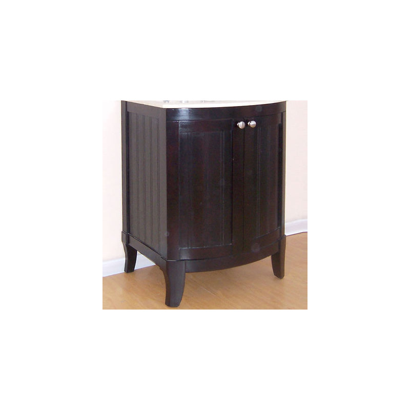 Base de meuble-lavabo simple Malibu seulement, Acajou foncé, 60 po