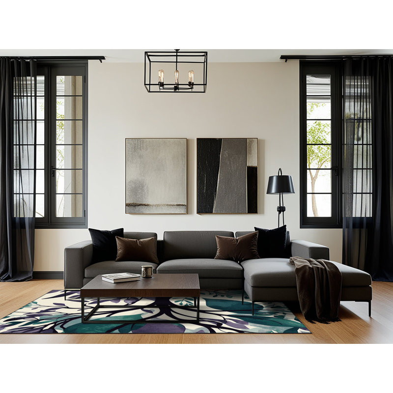 Ivy Eclipse Rug, Square 7'