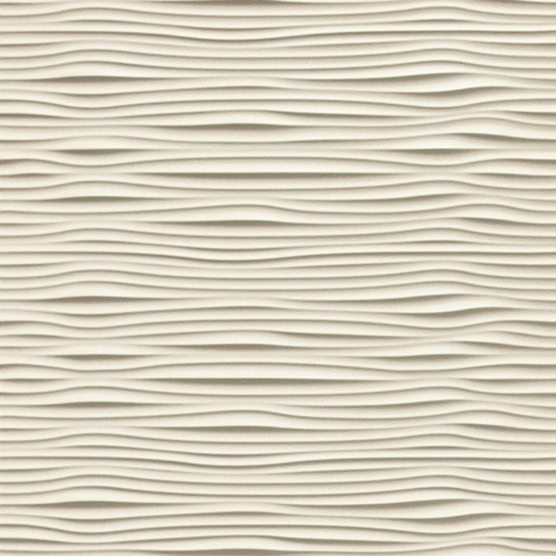 Gobi Horizontal MirroFlex 4ft. x 8ft. Glue Up PVC 3D Wall Panels 96 sq.ft., Winter White