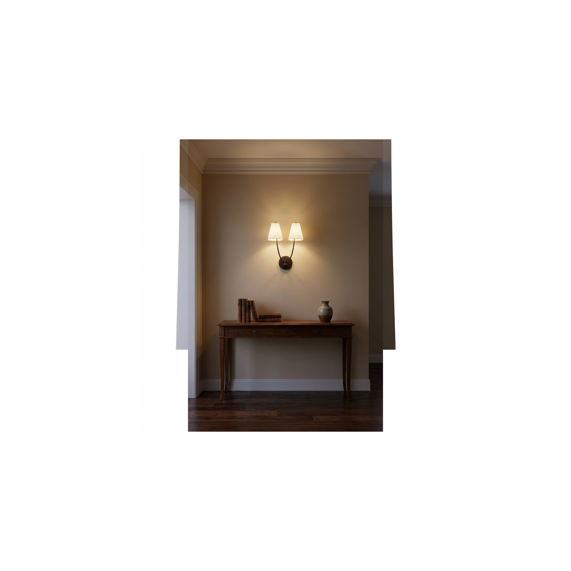 Reyes 18 Double Sconce, Aged Iron