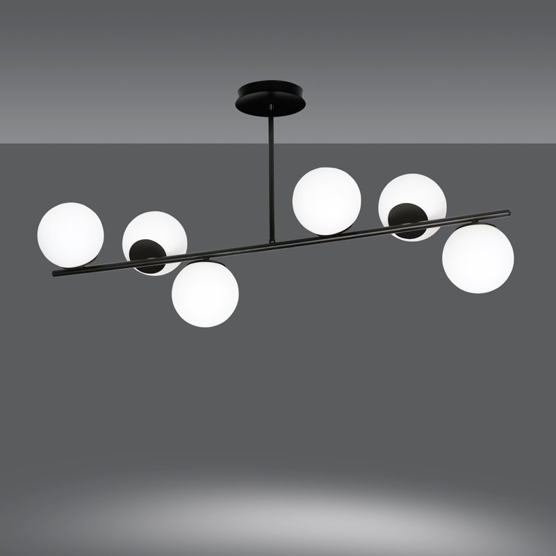 Gaen 6 - Light  Kitchen Island, Black
