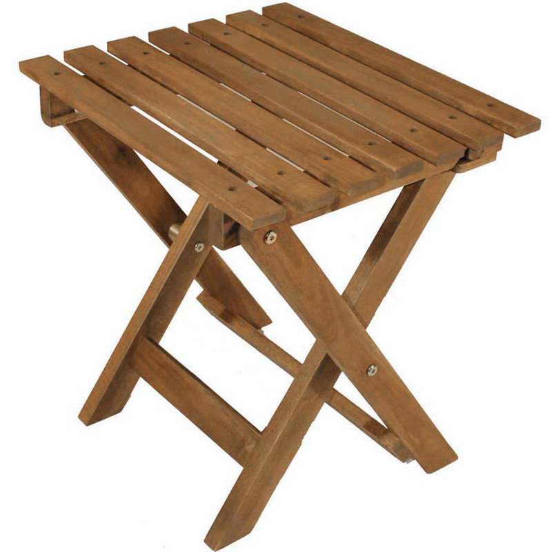 Tabouret de rangement en bois massif Byrne