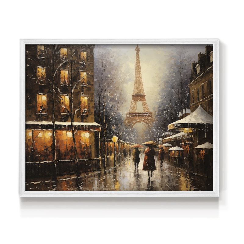 Chirstmas Art-CCCXIX -Framed Print - Restickable, 16" H x 20" W, White