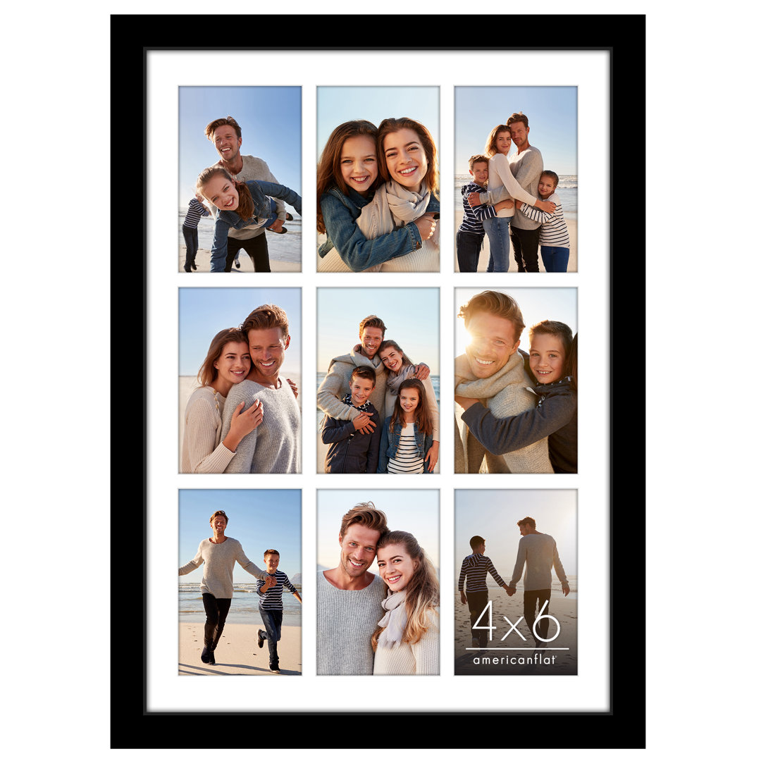 14X20 Collage Picture Frame - Fits Nine 4X6 Photos Or One 14X20 Photo Americanflat 