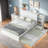 Nayshawn  Bed With 2 Built-in 4-tier Storage Shelves And Twin Size Trundle-1476031833
