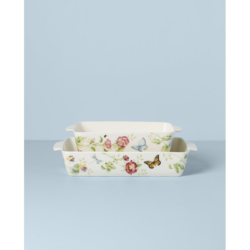 Butterfly Meadow Rectangular Baker 2-Piece Set