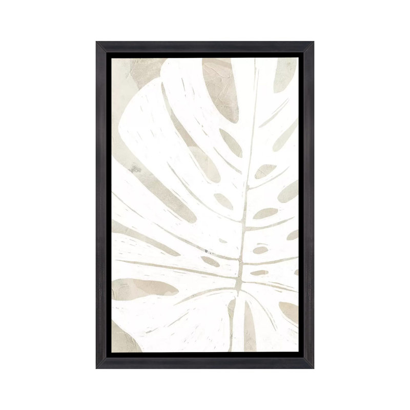 «Linen Tropical Silhouette I» par June Erica Vess - impression d'art graphique, H 26 po x l 18 po x 1,5 po