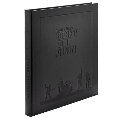 Graphic Image Terry O'Neill's Rock N Roll Album Coffee Table Book, Leather, Black