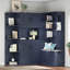 Armoire de vestibule multifonctionnelle gauche-droite avec rangement et 4 crochets-330668227