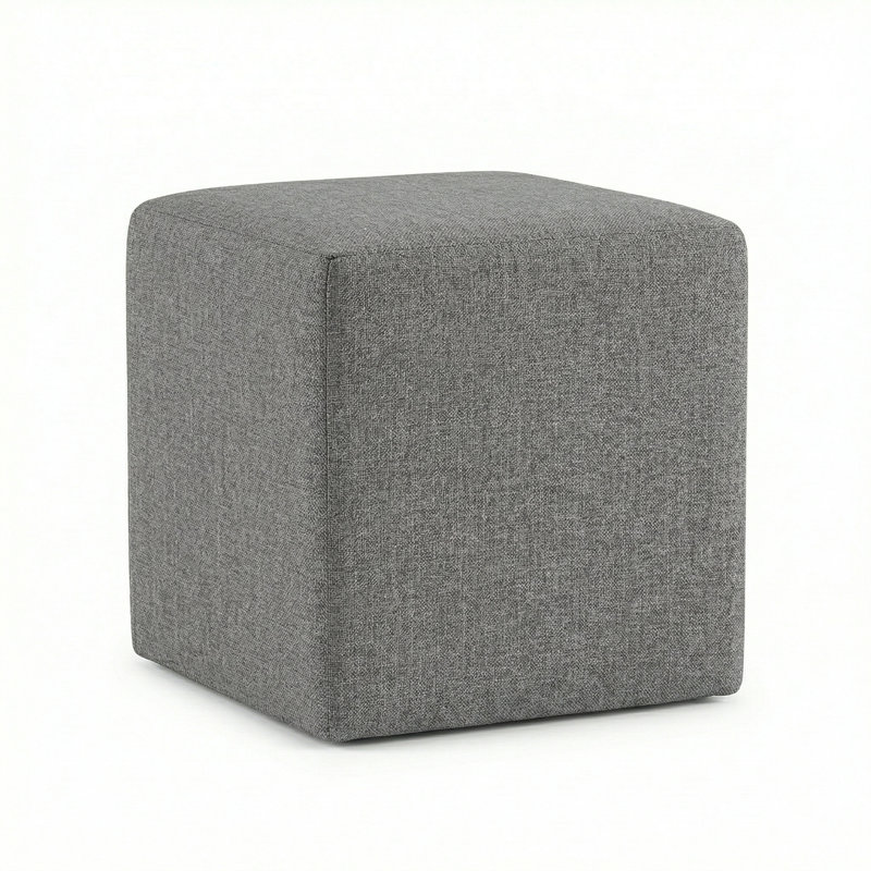 Berlin Gardens Lilly Hive 16" Square Pouf, Slate