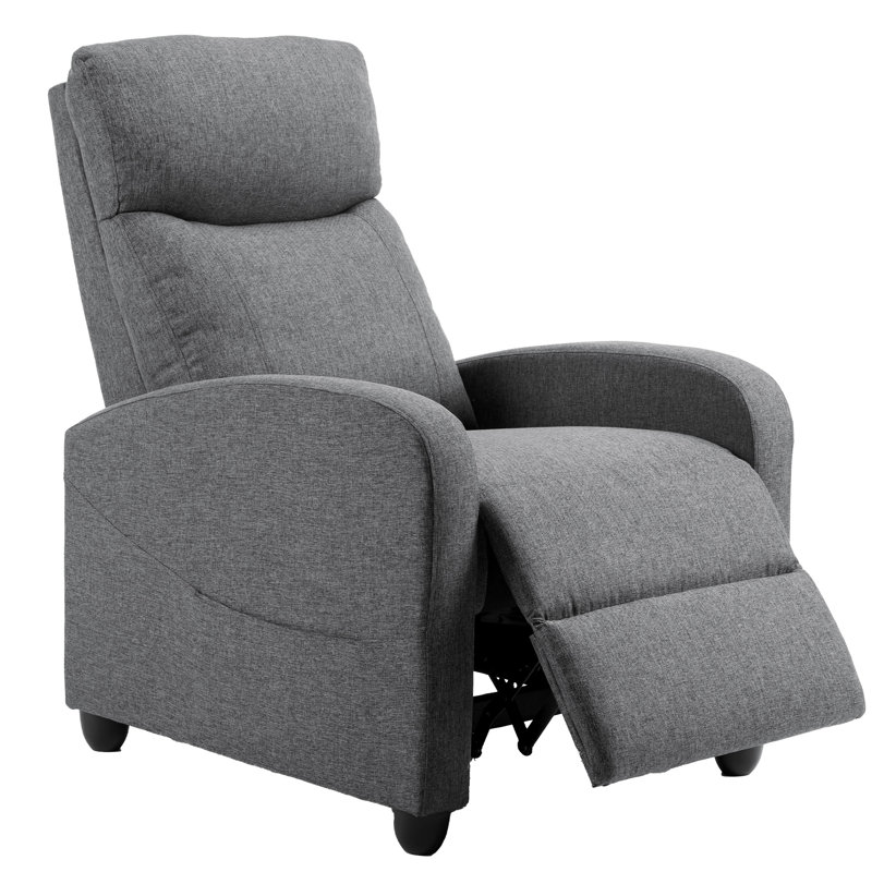 Canapé berçant inclinable, fauteuil de massage, fauteuil oscillant avec repose-pieds et dossier haut
