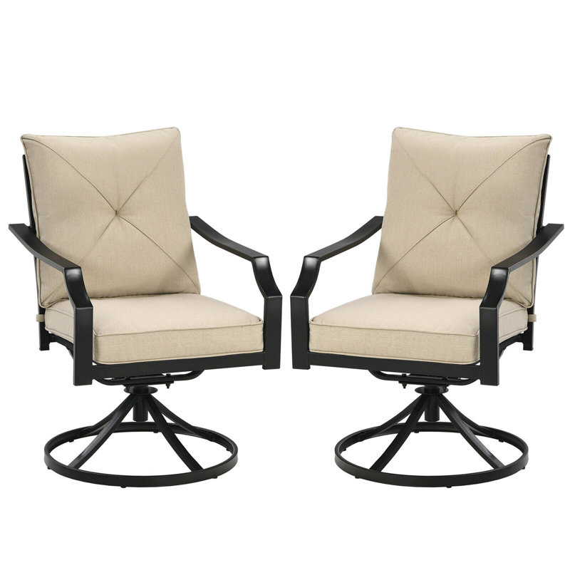 Chaise de patio avec coussin