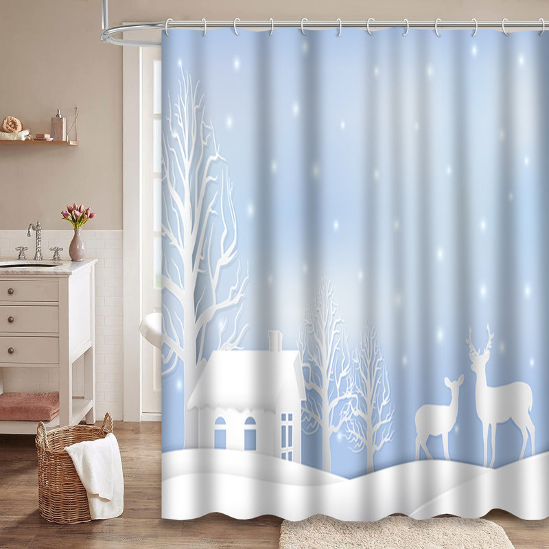 Rideau de douche Art House, L 72 po x l 78 po