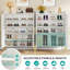 Armoire à chaussures 35,4 po, 6 niveaux, portes d'entrée - blanc / or