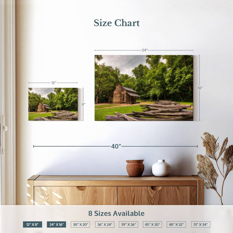 Alvord John Oliver Cabin, H 16 po x l 24 po