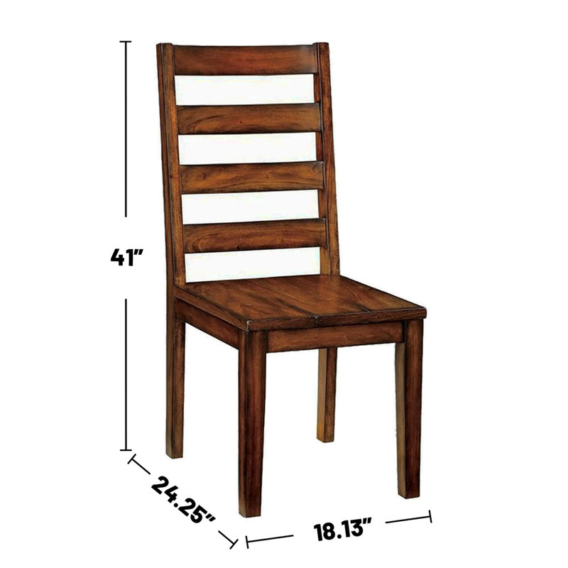 Ensemble de 2 chaises de salle à manger en bois