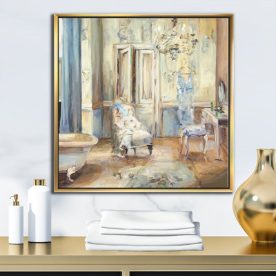 " French Boudoir Bath I " Painting Print
