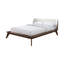 Grand lit noyer / beige-1393802956