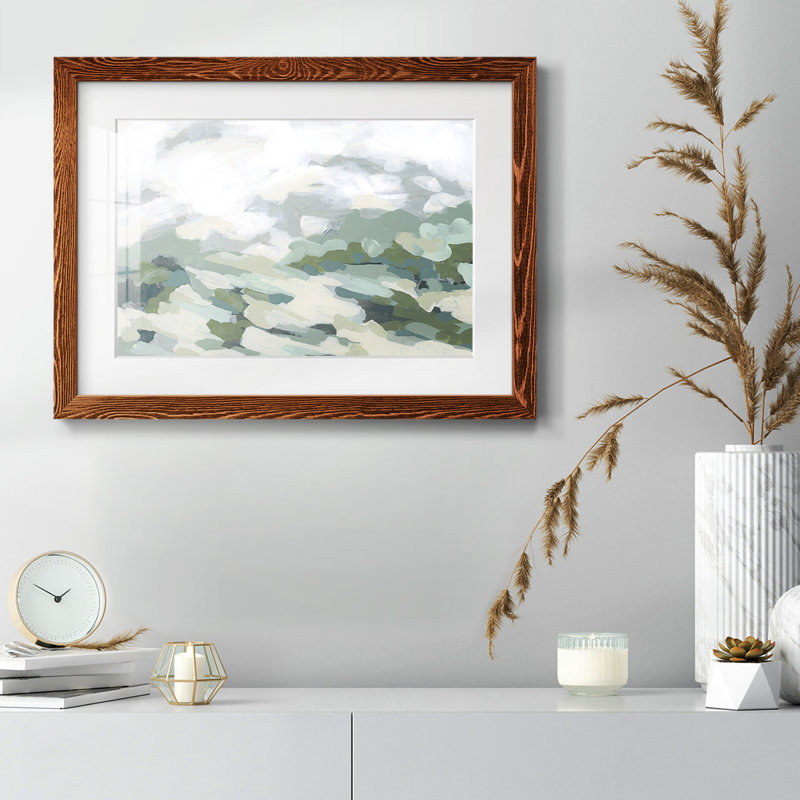 Verdant Hillside I Framed On Paper Print, 14" H x 20" W x 1.5" D, Maple
