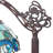 60"H Sophia Blue Stained Glass Bowl Shade Candlestick Floor Lamp