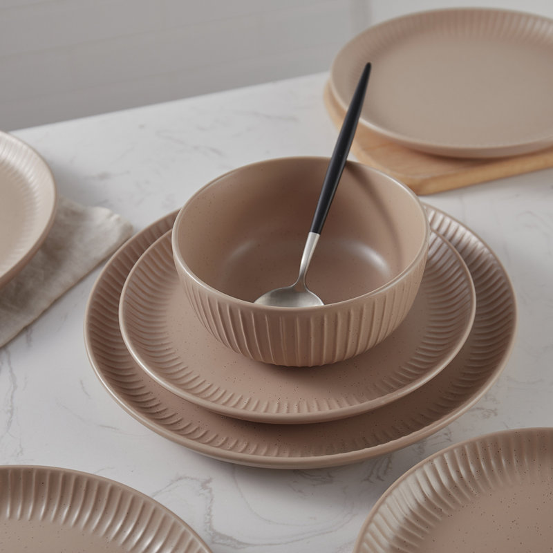 Service de table 24 pièces Stone Lain Logan, Beige