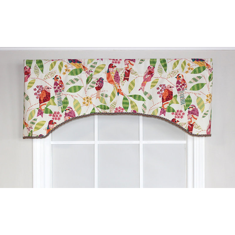 Cantonnière florale sur mesure 17 po, Perle