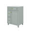 Armoire de salle de bain tendance 24 po avec lavabo en céramique 2 tiroirs et 1 porte-1197222154-1197222152