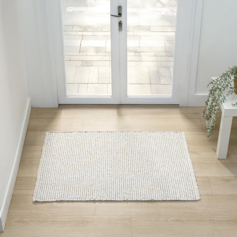 Two Tone Fringed Area Rug