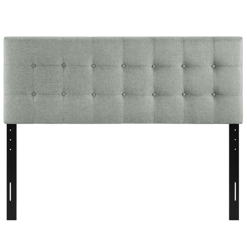 Modway Emily Upholstered Headboard, Queen, Gray