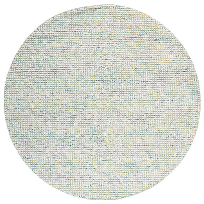 Vermont Hand Woven Wool Rug, Round 6'