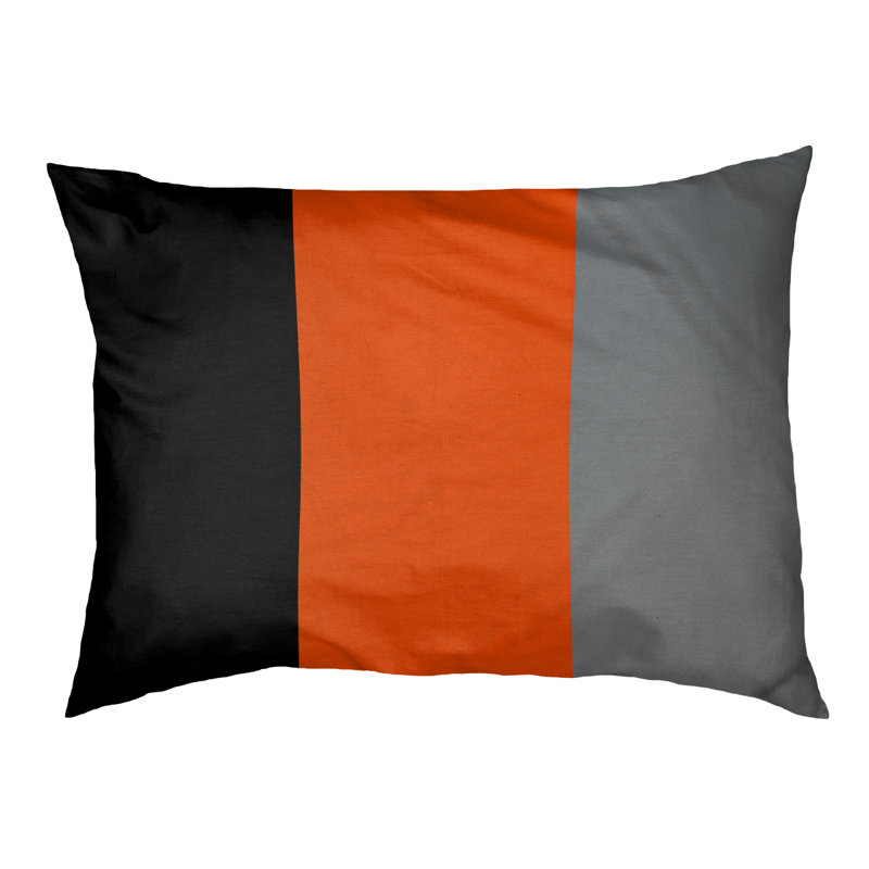 Coussin pour chien hockey Las Vegas, Moyen (H 14 po x l 40 po x P 30 po), Noir / orange / argent