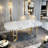 Nordic minimalist marble rectangular dining table-1343431353