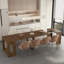 Extendable Dining Tables (table Only, No Chairs, Complete With Top And Legs), Mdf Wood Modern Home Kitchen