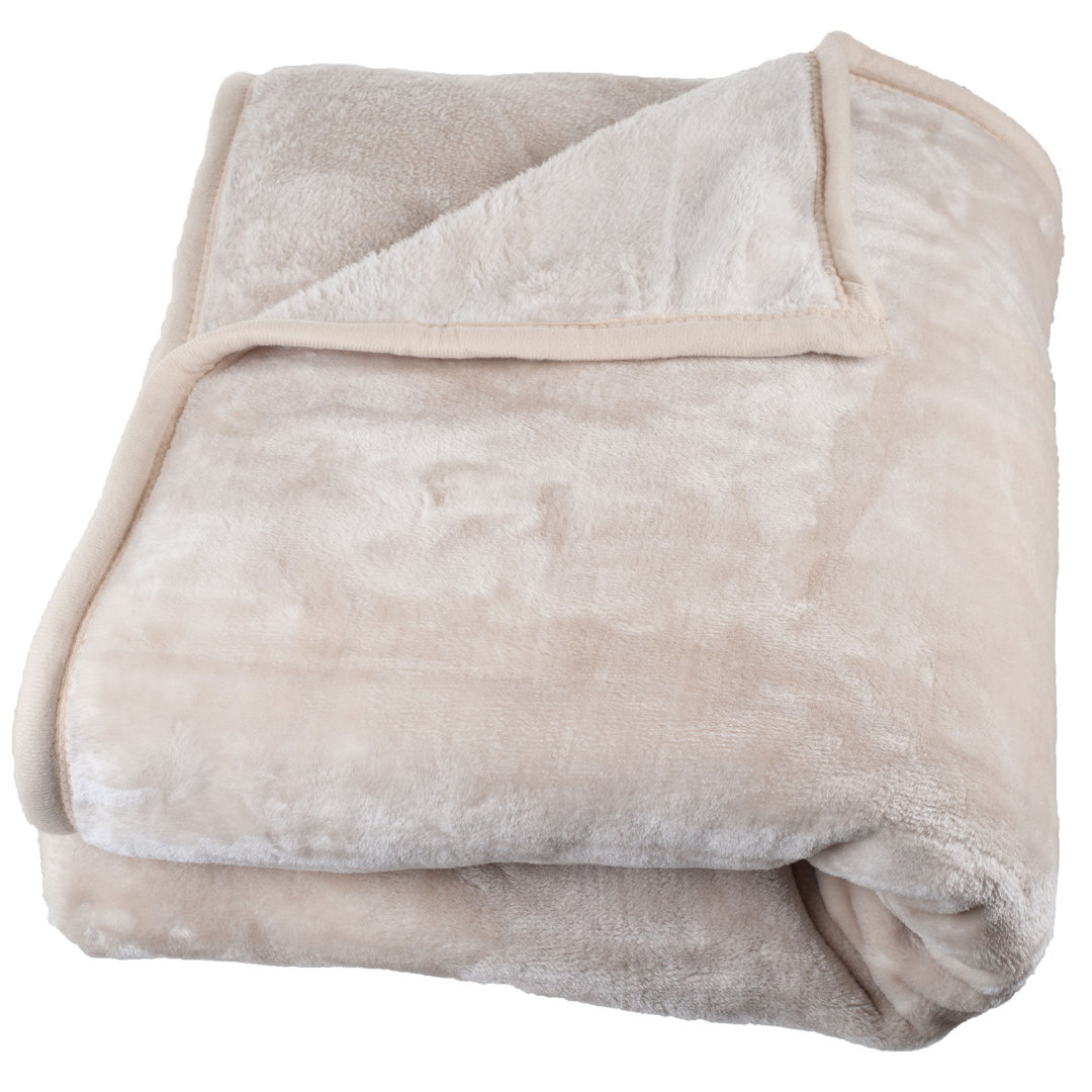 Faux Fur Throw Blanket - 7.8lbs Mink-Style Heavy Blanket - Machine-Washable Bedding  for Bed or Sofa Plymouth Home 