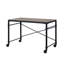 Bureau d'écriture Oklarth avec style industriel, matériaux durables et conception mobile