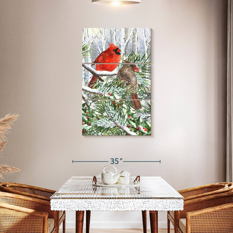 Brampt Holiday Cardinals, H 45 po x l 28 po