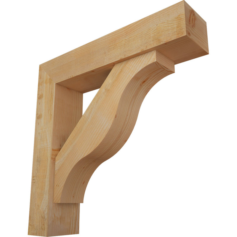 Support Funston Block avec support décalé, 36 po x 36 po, Sapin Douglas de l 8 po (scié brut)
