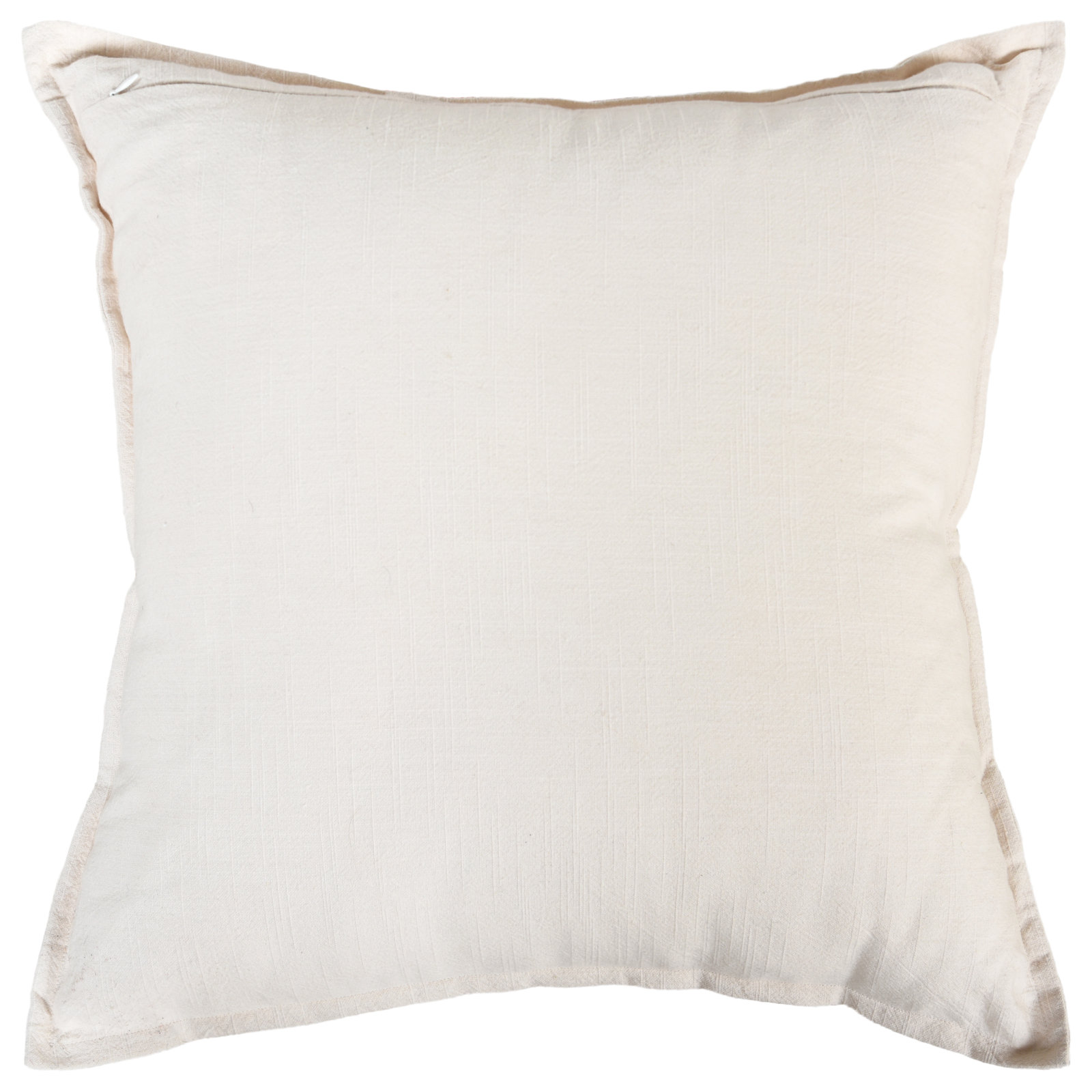 20" x 20" Cotton Throw Pillow, Natural, Down Fill