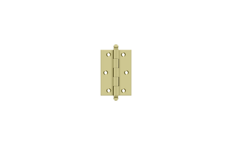 3'' x 2'' Butt Bearing Hinge, Unlacruered Brass